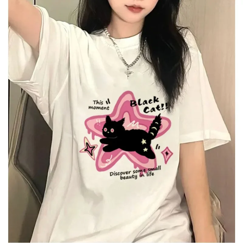 Women'S Fashion Trends Summer 2025 - American Cat Heavyweight Short Sleeve T-shirt