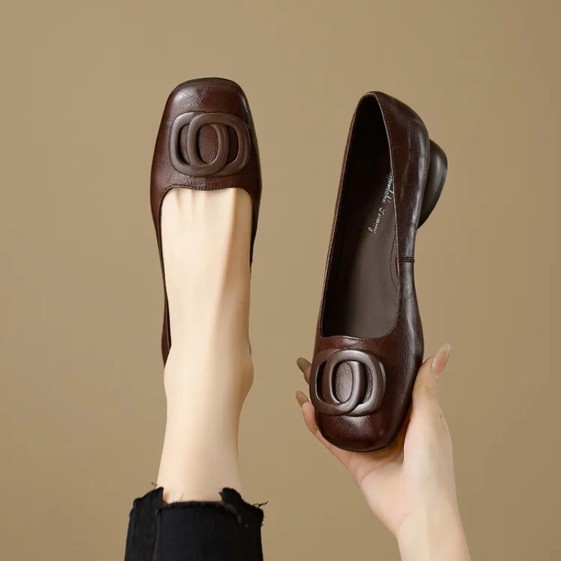 Women'S Fashion Footwear - French Style Women Shoes Pumps Leather