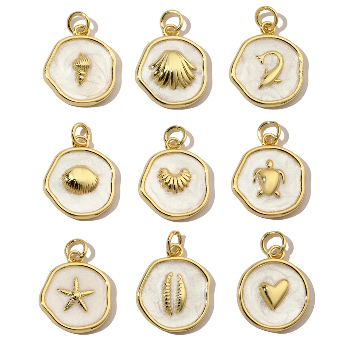 Women Fashion Nz - 3pcs/Lot Fashion Coper Enamel Conch Sea