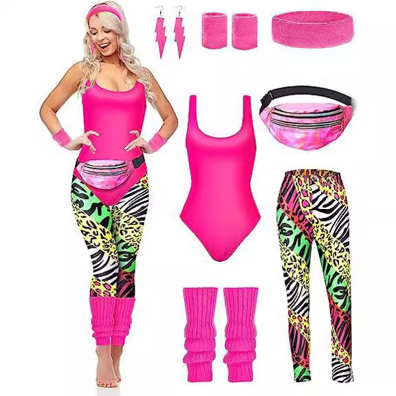 Women'S Fashion From The 80S - 1980s Party Costume Women Sportswear Retro