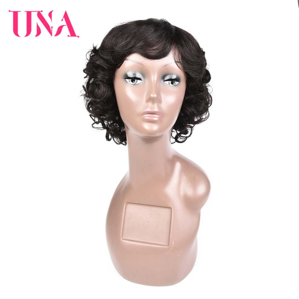 Women Fashion Malaysia - UNA Fashion Short Curly Human Hair