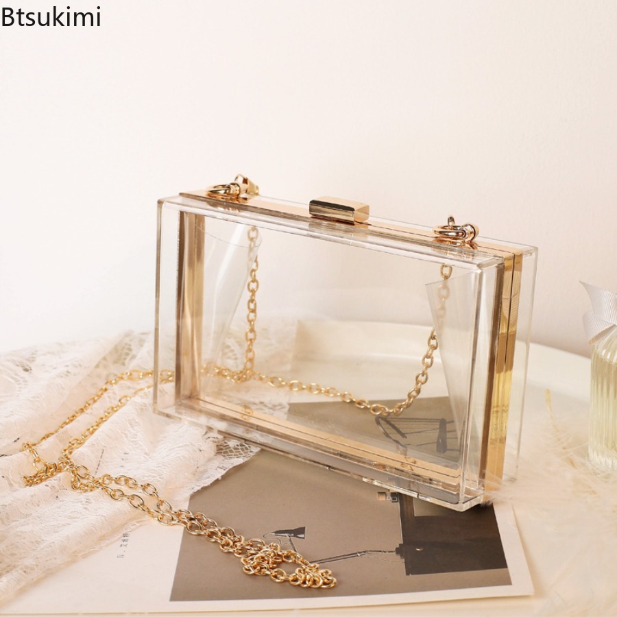 Women'S Fashion Boutique - Fashion Transparent Acrylic Evening Clutch Bags
