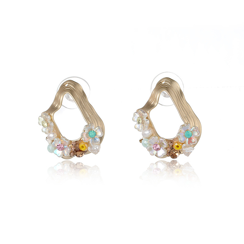 Women Fashion Nz - Ethnic Vintage Freshwater Pearl Crystal Stud