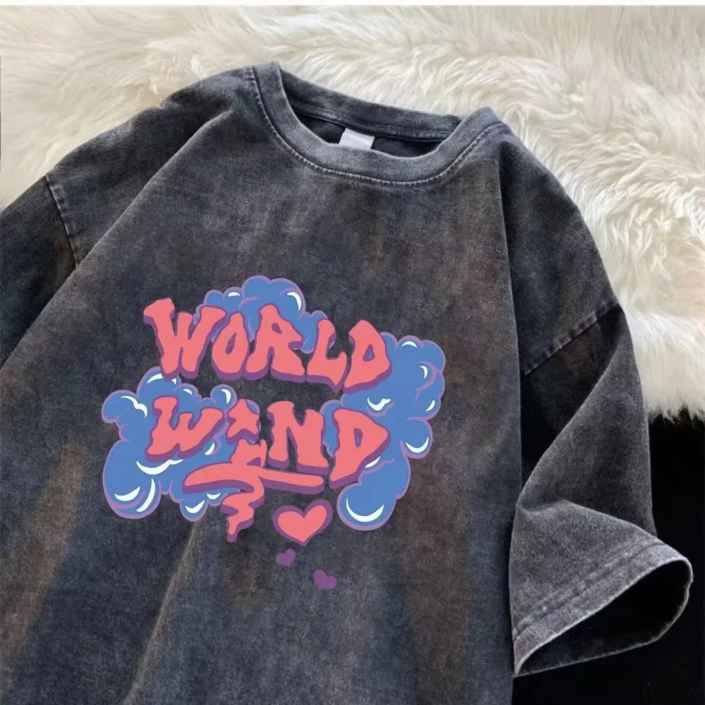 2025 Water-wash vintage t-shir - Women'S Fashion Trends Summer 2025 评论和价格