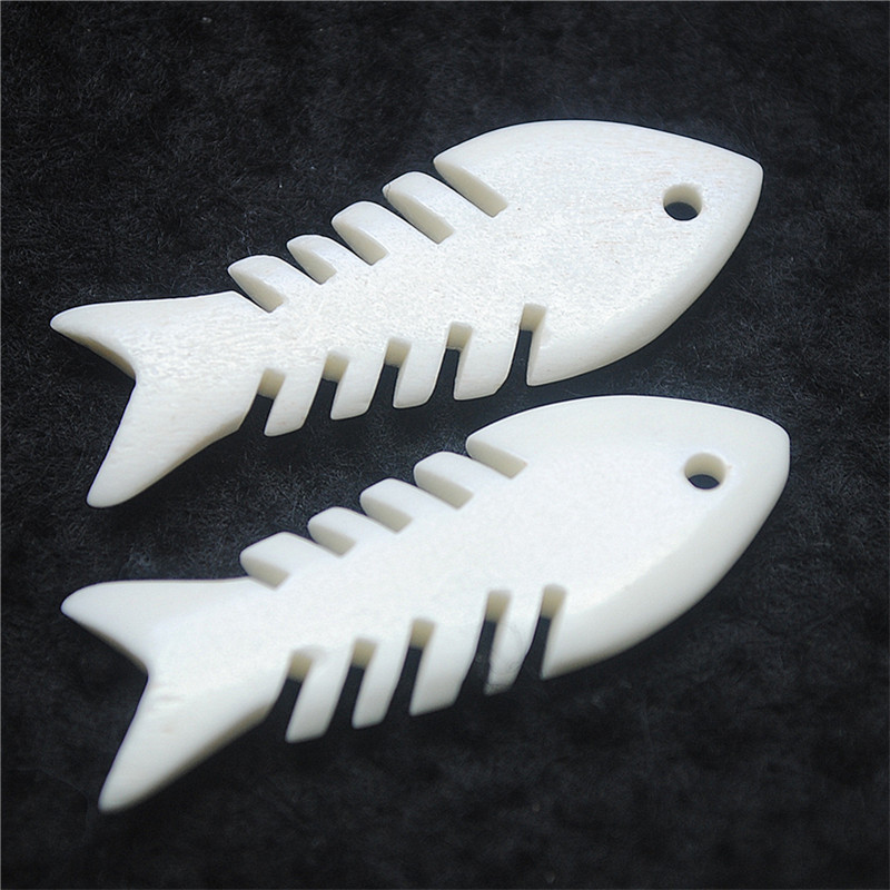5PCS New White Bone Pendants 3 - Women Fashion Nz 评论和价格