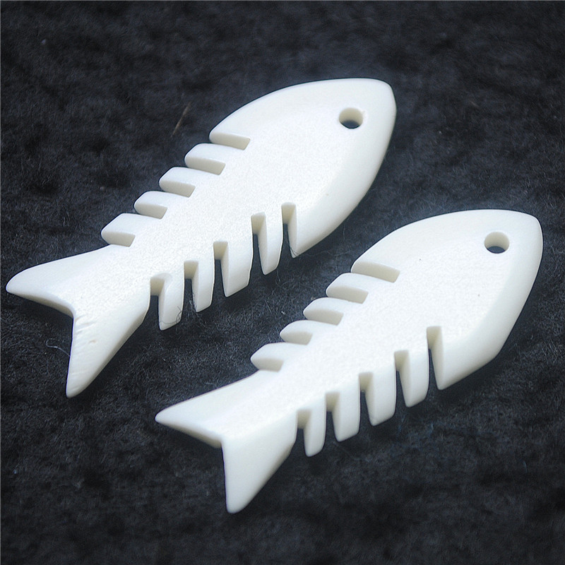 5PCS New White Bone Pendants 3 - Women Fashion Nz 评论和价格
