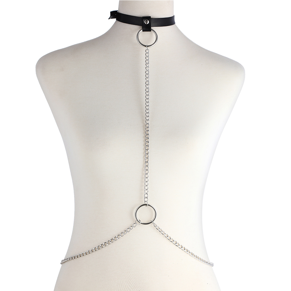 Sexy Body Chain Harness Goth C - Women'S Fashion Jewellery 评论和价格