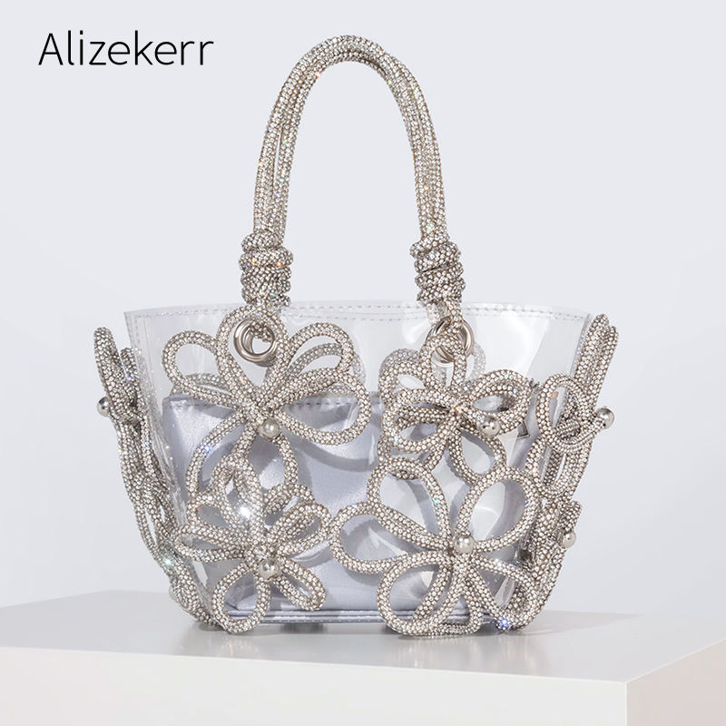 Diamond Flower Transparent Tot - Women'S Fashion Boutique 评论和价格
