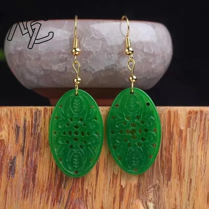 925 Silver Natural Green Jade  - Women'S Fashion Jewellery 评论和价格
