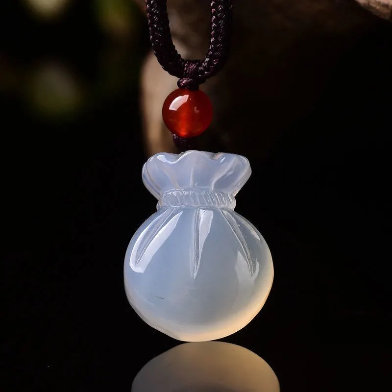 Natural Agate Blessing Bag Pen - Women'S Fashion Jewellery 评论和价格