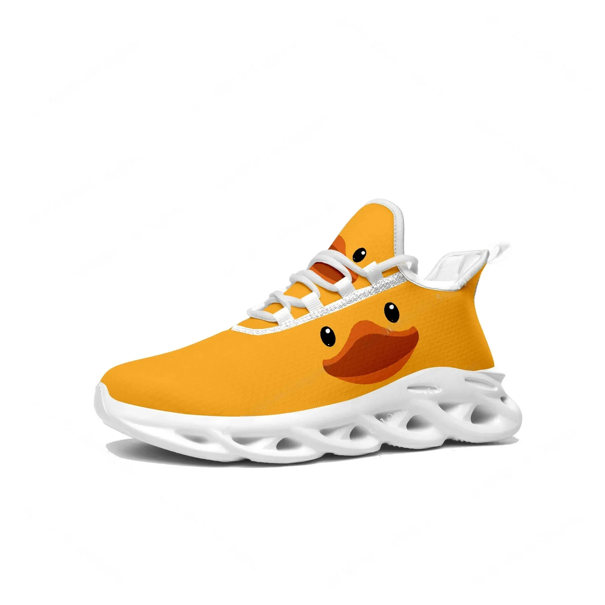 Yellow Duck Printed Flats Snea - Women'S Yellow Fashion Sneakers 评论和价格