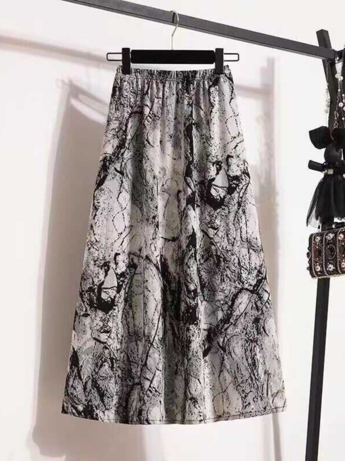 plus Size Women's New Chinese  - A-Line Skirt Midi 评论和价格