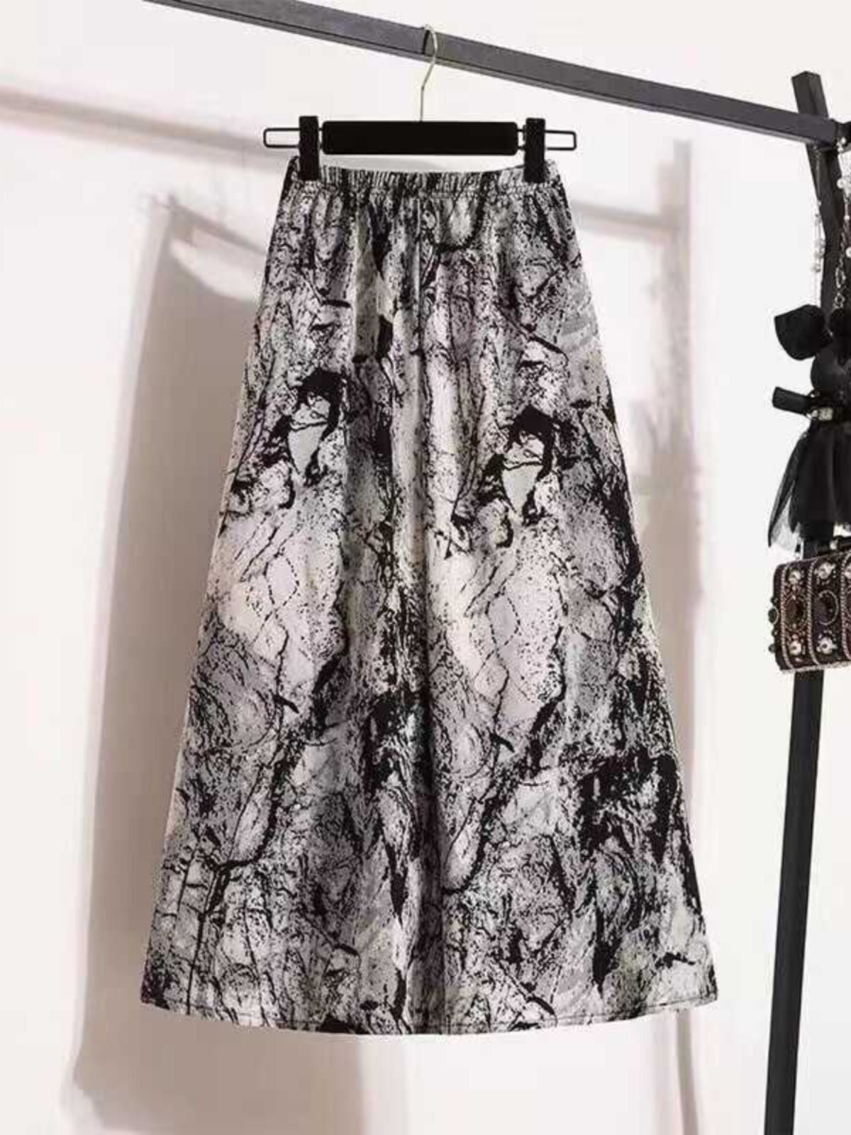 plus Size Women's New Chinese  - A-Line Skirt Midi 评论和价格
