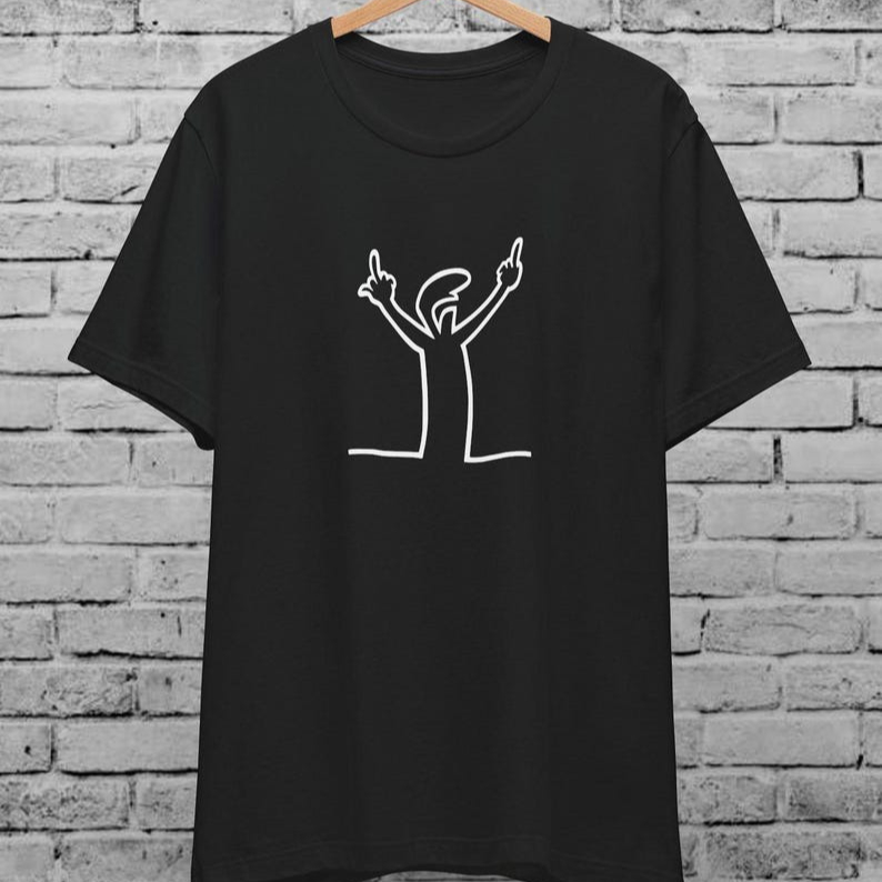 Angry La Linea Unisex T-Shirt  - Women'S Fashion From The 80S 评论和价格