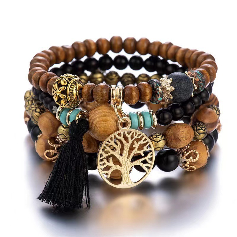4Pcs Boho Tree Of Life Bracele - Women'S Ysl Fashion 评论和价格