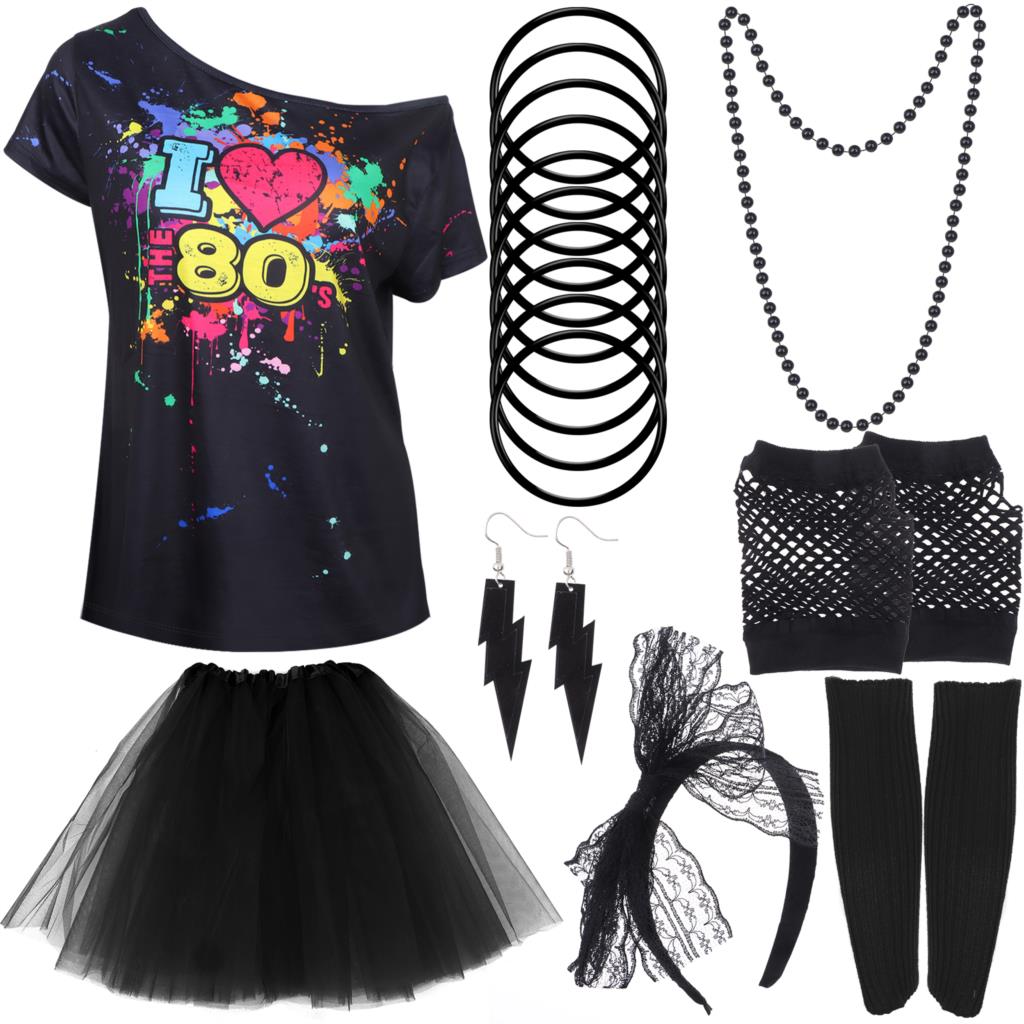 80s Fancy Dress Accessories Re - Women'S Fashion From The 80S 评论和价格