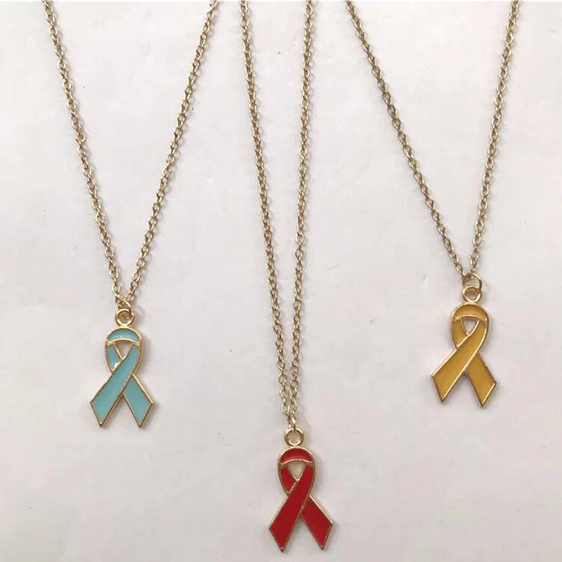 Gold Color Enamel Breast Cance - Women'S Fashion Boutique 评论和价格