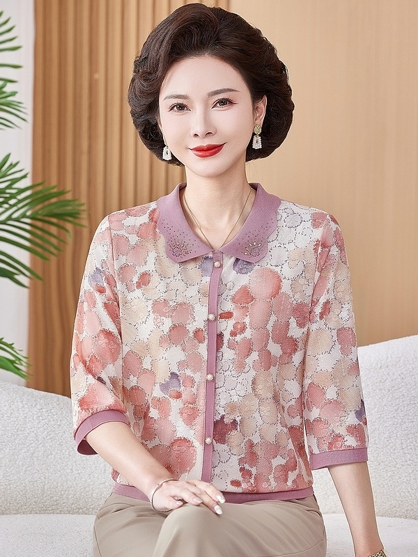 Ice Silk Elastic Printed Short - Women Fashion Over 50 评论和价格