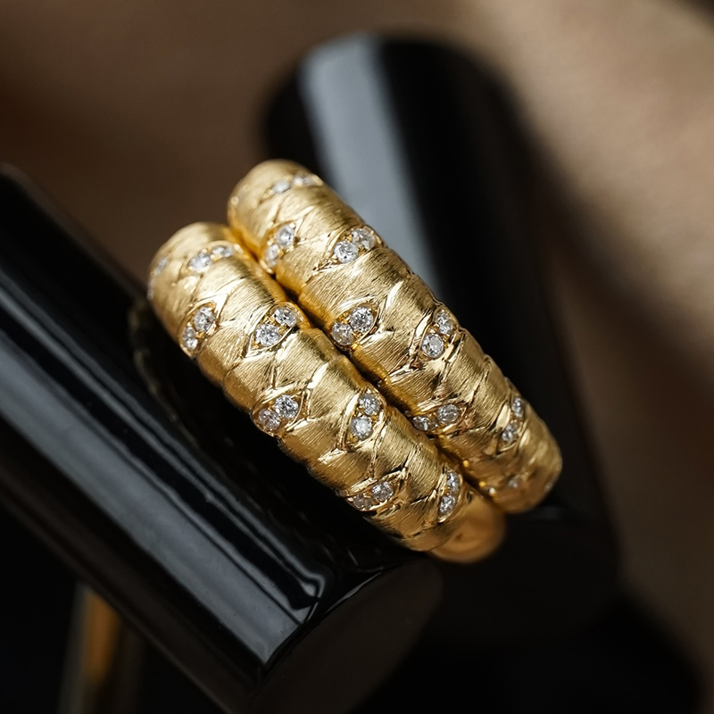 Aazuo Fine Jewelry Real 18K Ye - Women'S Fashion Rings Gold 评论和价格