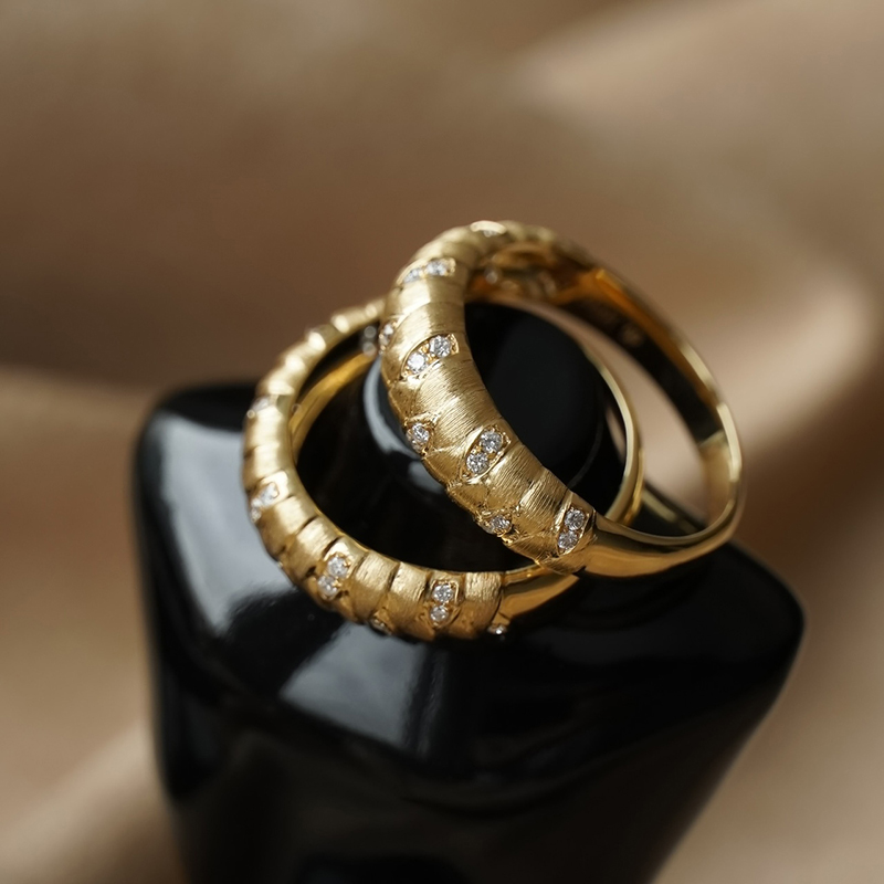 Aazuo Fine Jewelry Real 18K Ye - Women'S Fashion Rings Gold 评论和价格