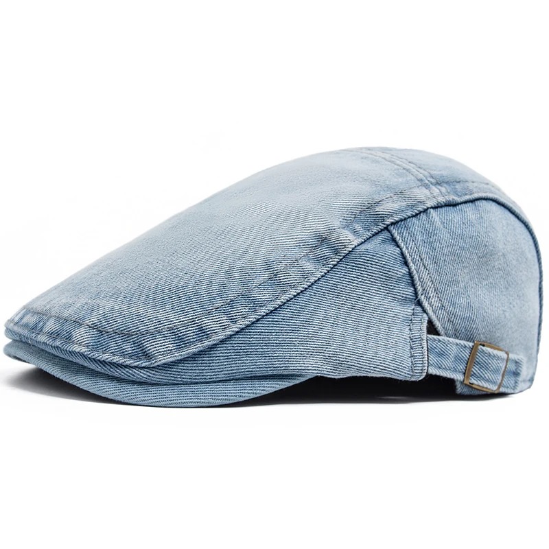 Adjustable Denim Cotton Beret  - Women Fashion Nz 评论和价格