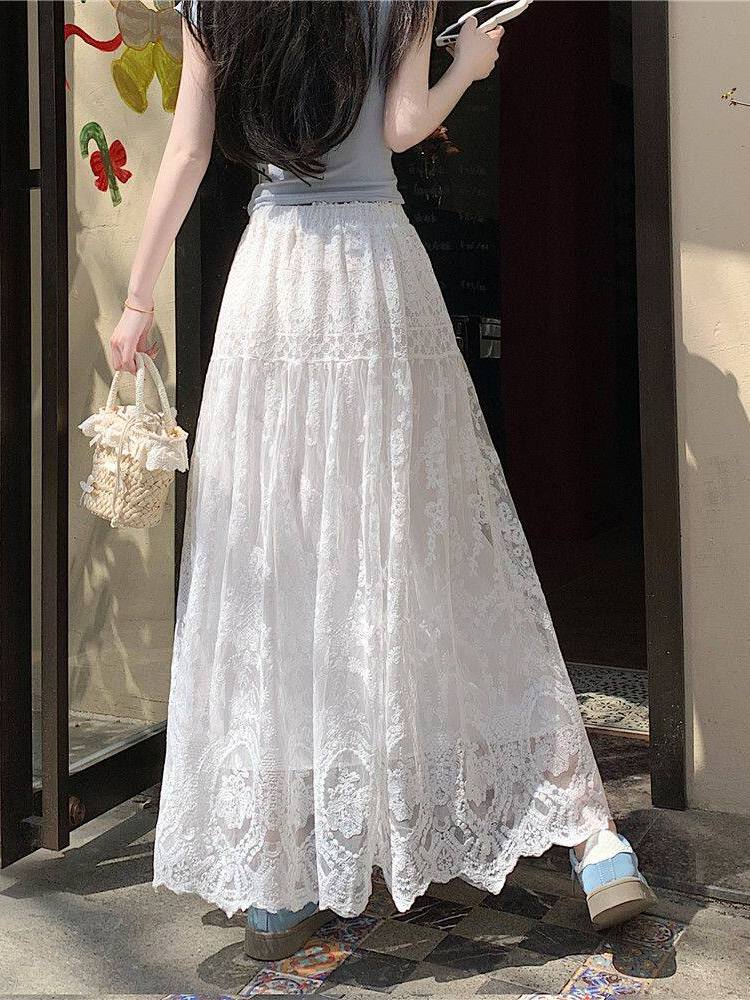 plus Size Women's High Waist L - A-Line Skirt Midi 评论和价格