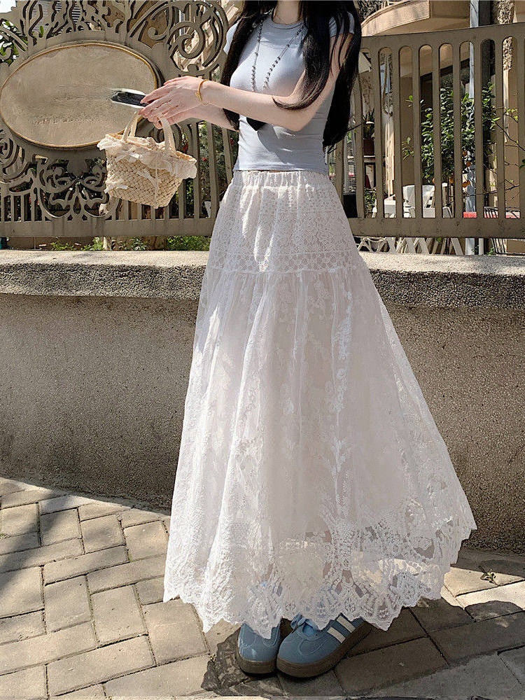 plus Size Women's High Waist L - A-Line Skirt Midi 评论和价格