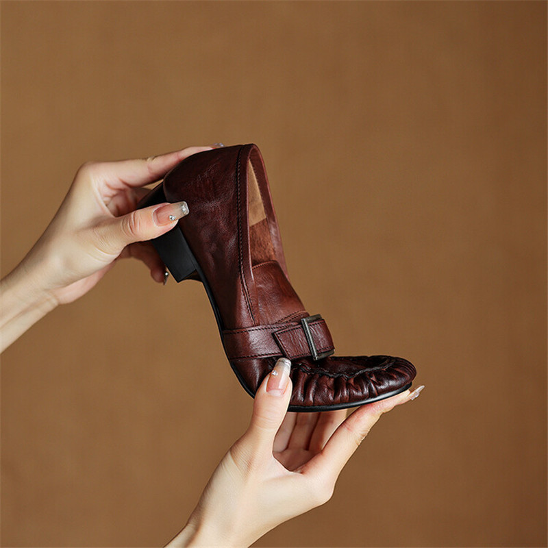 New Autumn Genuine Leather Wom - Women'S Fashion Footwear 评论和价格
