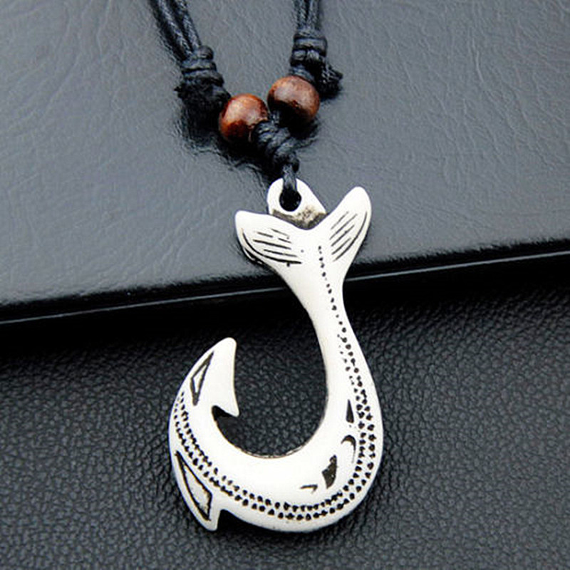 NZ Maori Fish Hook Charm Neckl - Women Fashion Nz 评论和价格