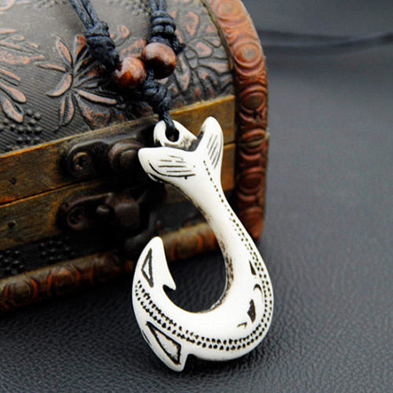NZ Maori Fish Hook Charm Neckl - Women Fashion Nz 评论和价格