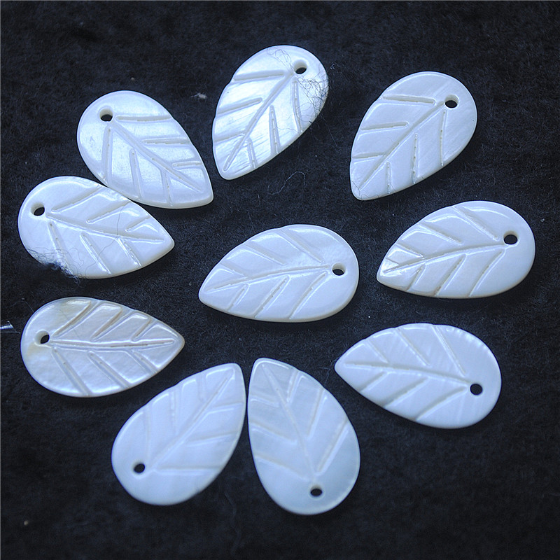 30PCS White Shell Leaf Shape 8 - Women Fashion Nz 评论和价格