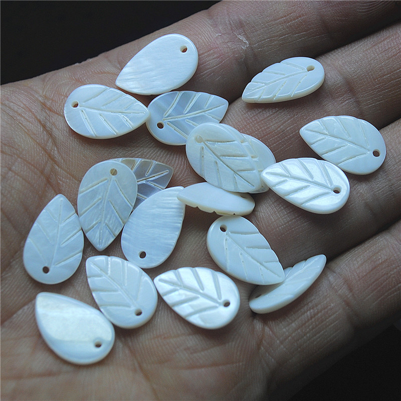 30PCS White Shell Leaf Shape 8 - Women Fashion Nz 评论和价格