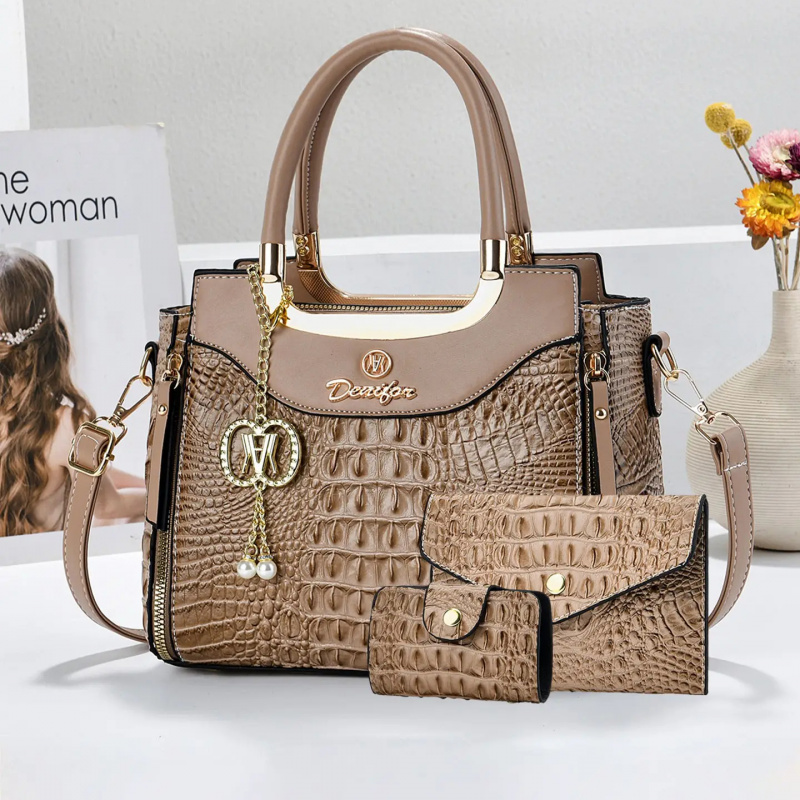 Women's Crocodile Texture Hand - Women Fashion Handbags 评论和价格