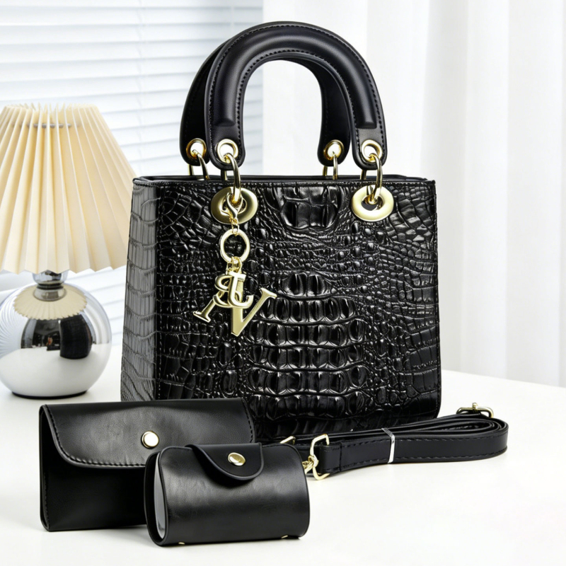 3-piece women's handbag set, s - Women Fashion Handbags 评论和价格