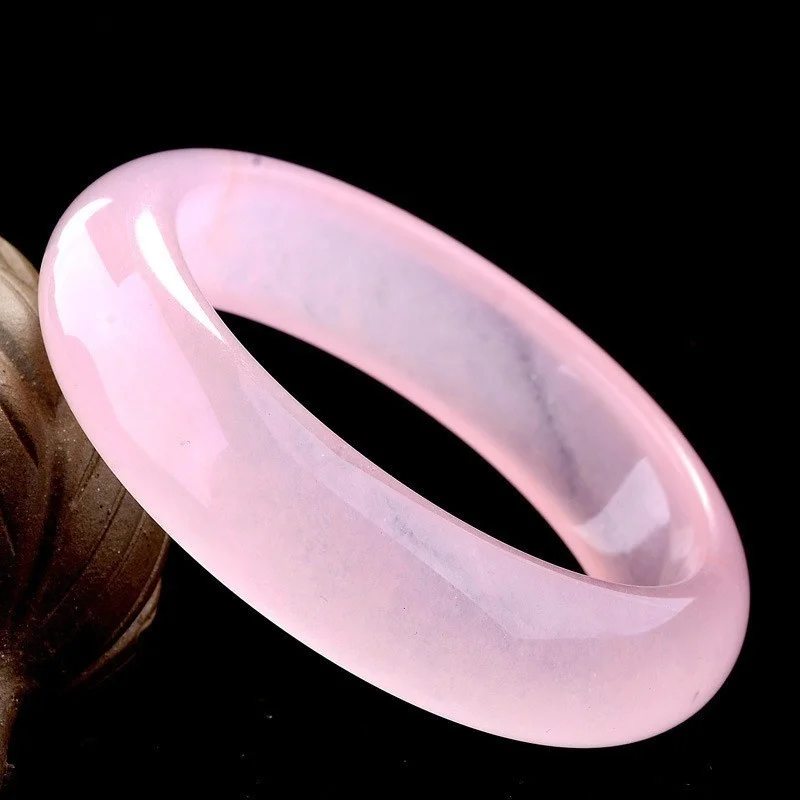 Genuine Natural Pink Jade Bang - Women'S Fashion Jewellery 评论和价格