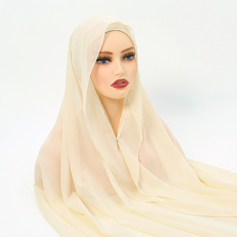 New Lazy Chiffon Hijab with Ma - Women Fashion Malaysia 评论和价格