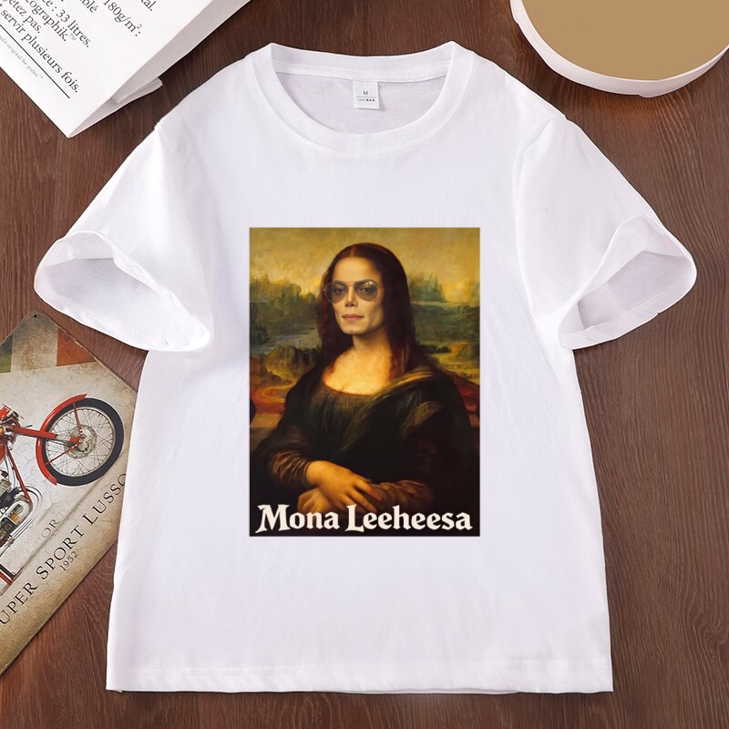 Funny Mona Lisa Parody Graphic - Women'S Fashion From The 80S 评论和价格