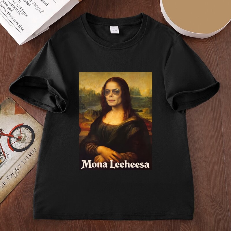 Funny Mona Lisa Parody Graphic - Women'S Fashion From The 80S 评论和价格