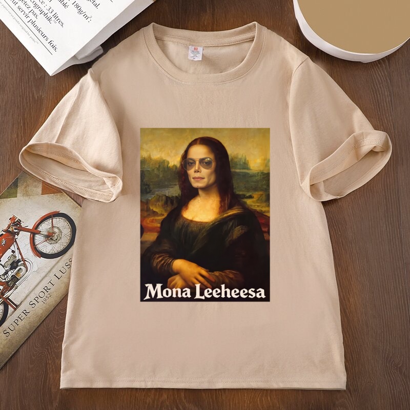 Funny Mona Lisa Parody Graphic - Women'S Fashion From The 80S 评论和价格