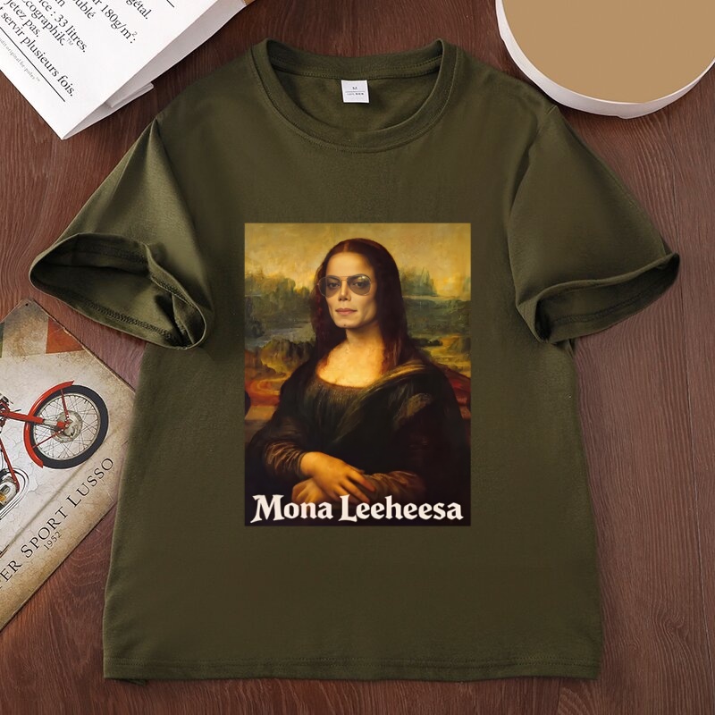 Funny Mona Lisa Parody Graphic - Women'S Fashion From The 80S 评论和价格