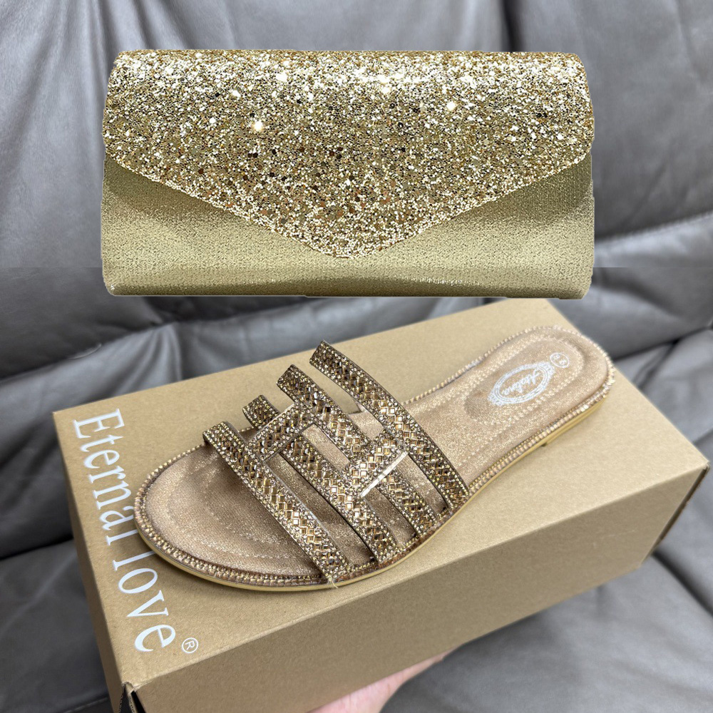 Summer New Bronze Rhinestone S - Women Fashion Handbags 评论和价格