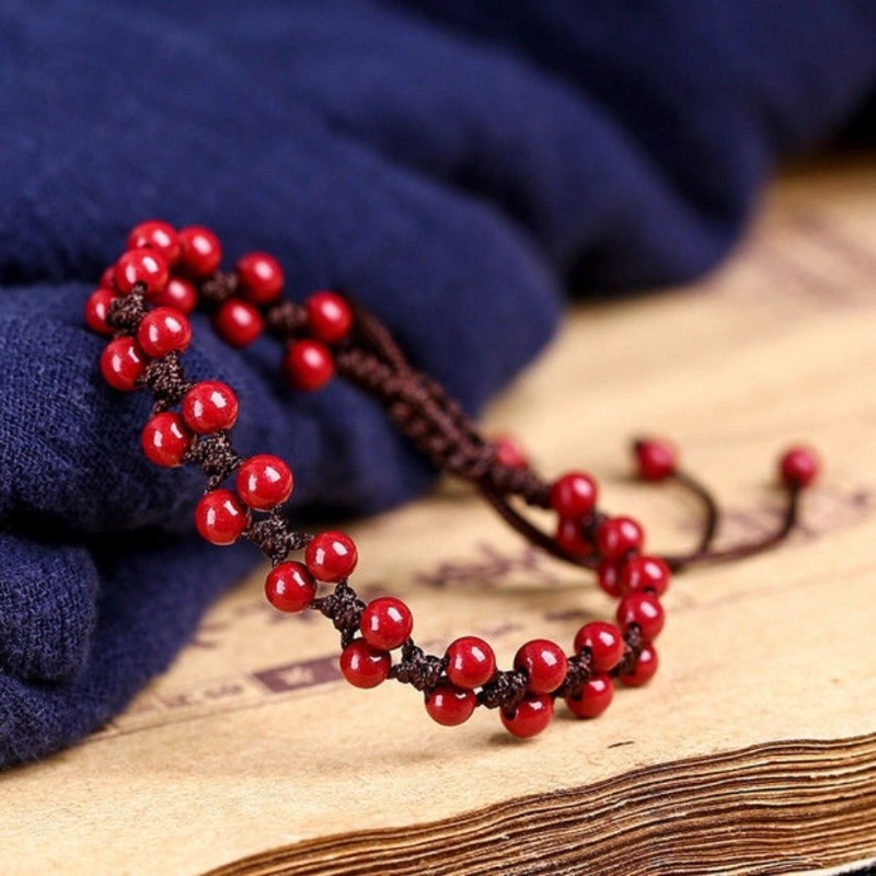 Customized Natural Red Cinnaba - Women'S Fashion Jewellery 评论和价格