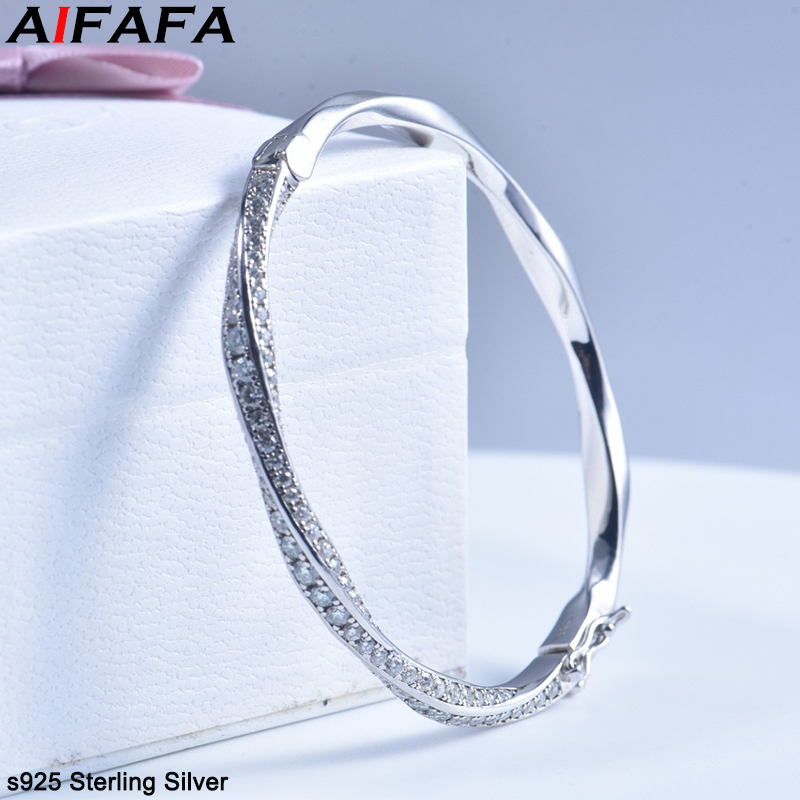 s925 Sterling Silver Bangle fo - Women'S Fashion Jewellery 评论和价格