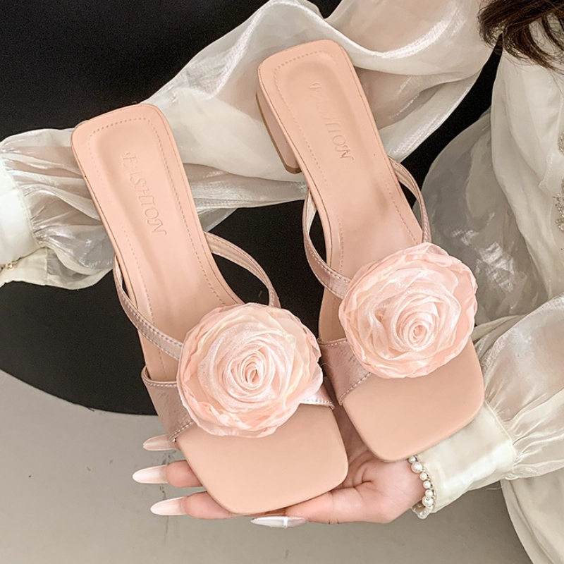 Flower Women High Heels Sandal - Women'S Fashion Trends Summer 2025 评论和价格