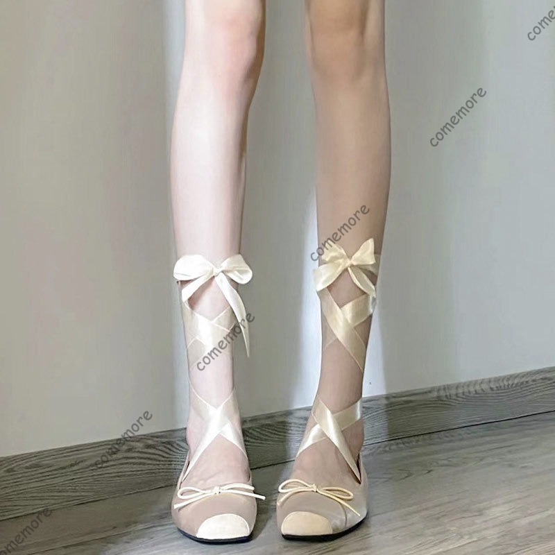Women's Satin Ribbon Tie Balle - Women'S Fashion Footwear 评论和价格