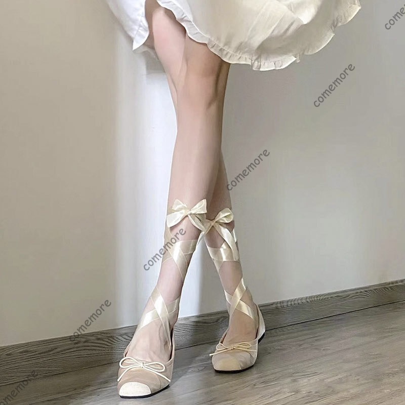 Women's Satin Ribbon Tie Balle - Women'S Fashion Footwear 评论和价格