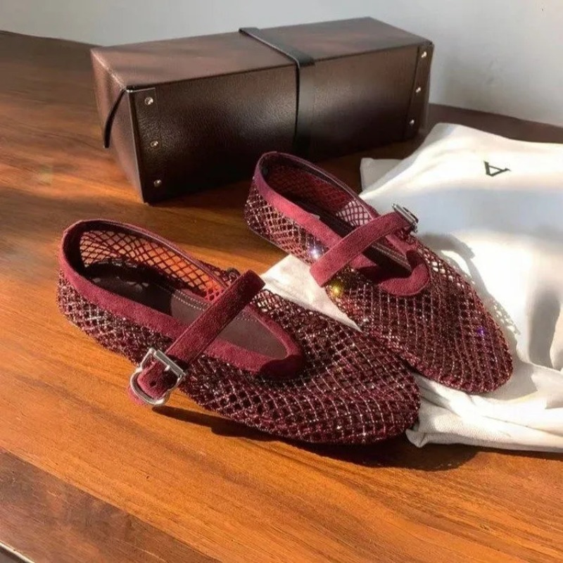 Hollow Rhinestone Baotou Sanda - Women'S Fashion Footwear 评论和价格