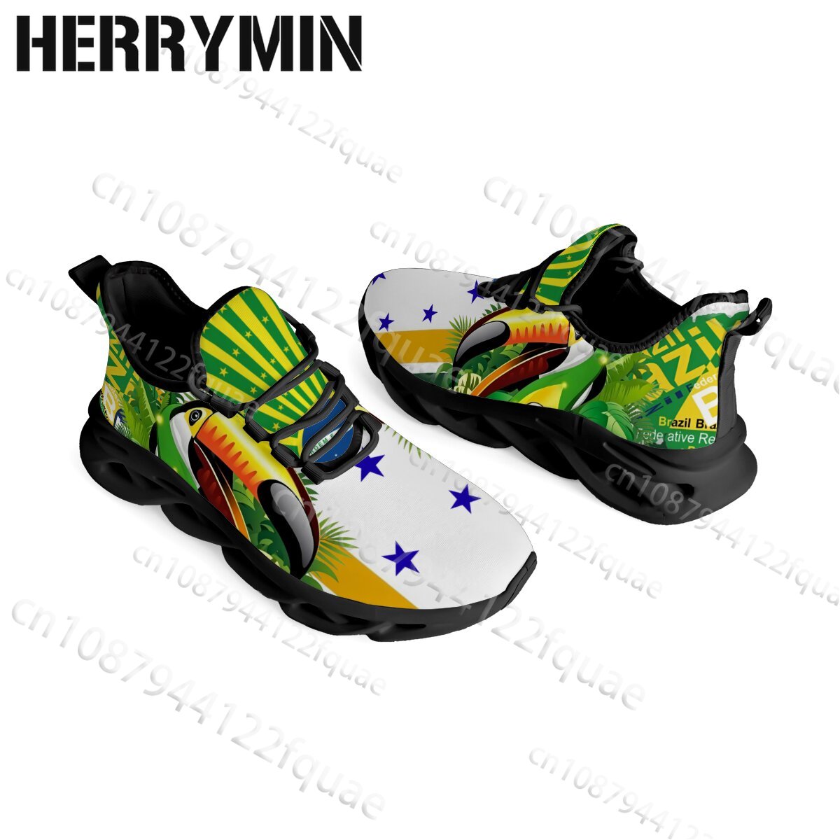 Men Women Brazil Flag Green Ye - Women'S Yellow Fashion Sneakers 评论和价格