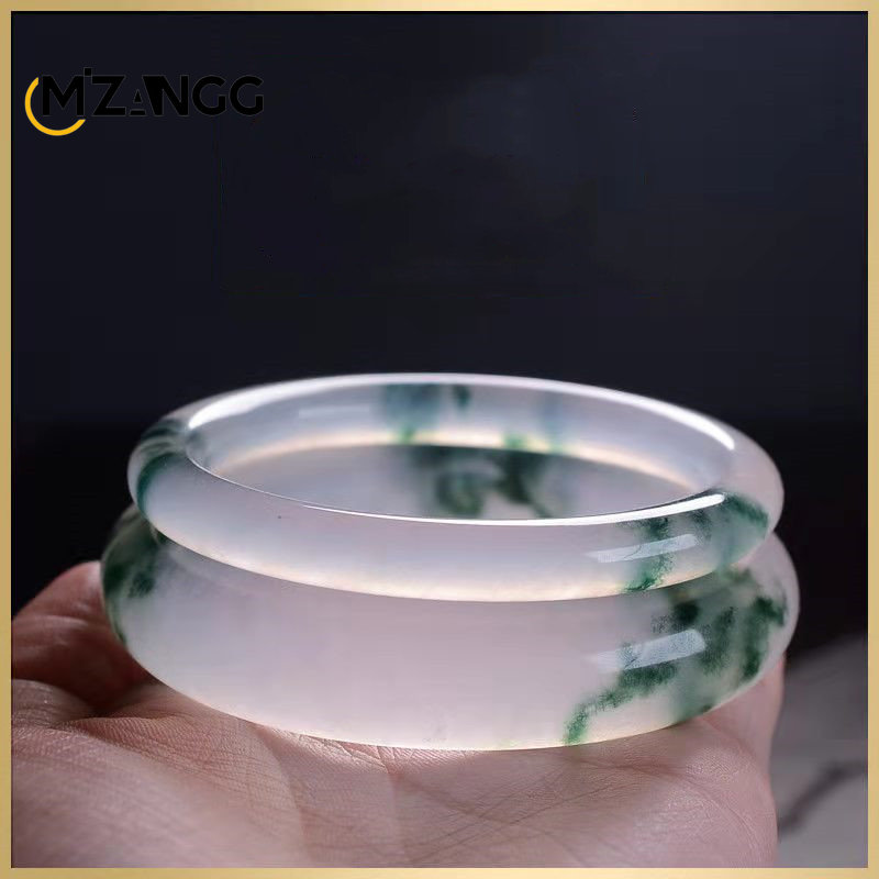 Natural Green Jadeite Bangle J - Women'S Fashion Jewellery 评论和价格