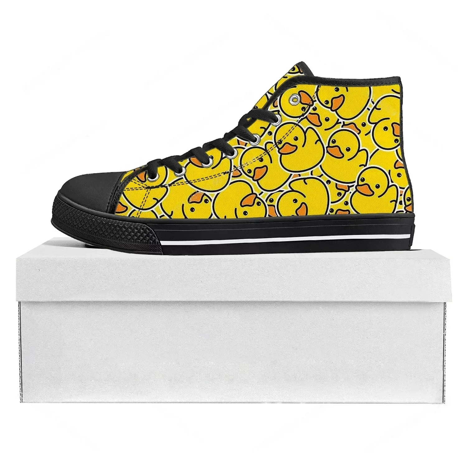 Yellow Duck Printed High Top H - Women'S Yellow Fashion Sneakers 评论和价格